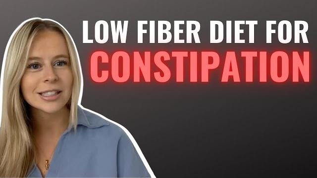Low fiber diet for constipation Low fiber diet for constipation