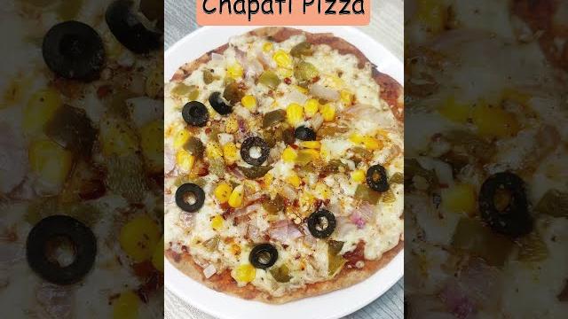 Leftover chapati pizza recipe | roti pizza Leftover chapati pizza recipe | roti pizza