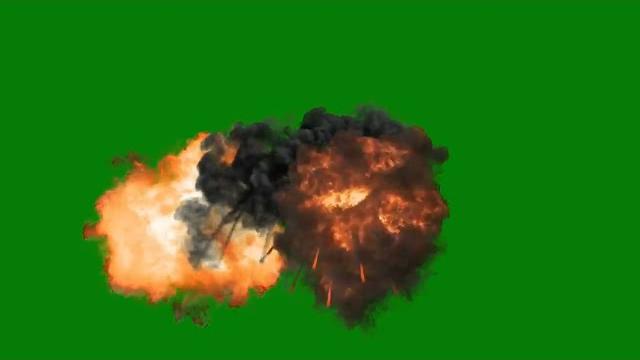 Explosion effect ( green screen ) Explosion effect ( green screen )