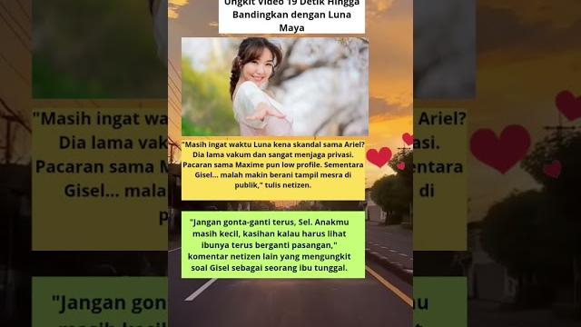 Gisel pac4ri brondong, netizen ungkit vid3o 19 detik hingga bandingkan dengan luna maya #gisella Gisel pac4ri brondong, netizen ungkit vid3o 19 detik hingga bandingkan dengan luna maya #gisella