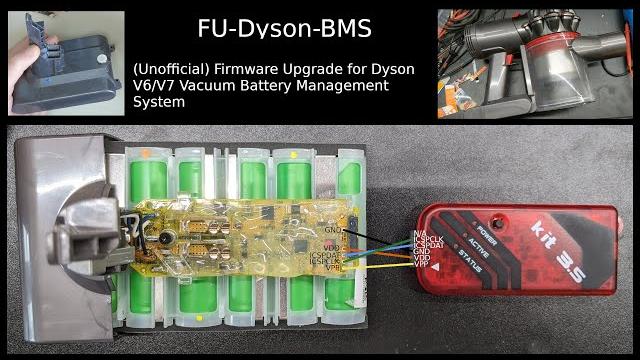 Fu-dyson-bms - (unofficial) firmware upgrade for dyson v6/v7 vacuum battery management system Fu-dyson-bms - (unofficial) firmware upgrade for dyson v6/v7 vacuum battery management system