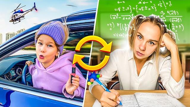 Обмен жизнями с мамой на 24 часа челлендж //eva mash Обмен жизнями с мамой на 24 часа челлендж //eva mash