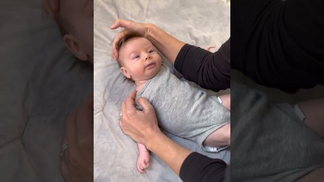 Left lateral tilt stretch for torticollis - fit family littles - pediatric physical therapy Left lateral tilt stretch for torticollis - fit family littles - pediatric physical therapy