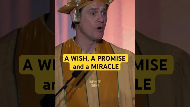 A wish, a promise, and a miracle | jim carrey A wish, a promise, and a miracle | jim carrey