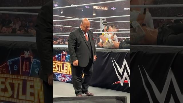 Paul heyman was stressing all night long #wrestlemania Paul heyman was stressing all night long #wrestlemania