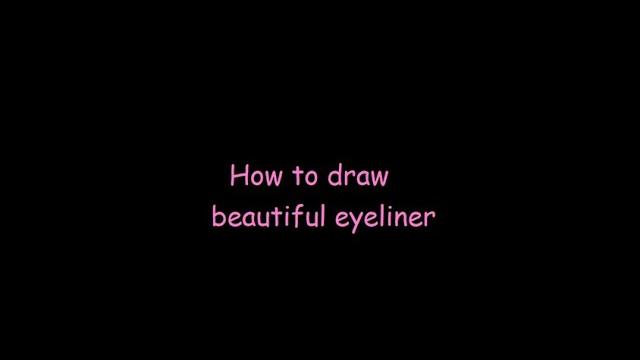 How to draw beautiful eyeliner !!! How to draw beautiful eyeliner !!!