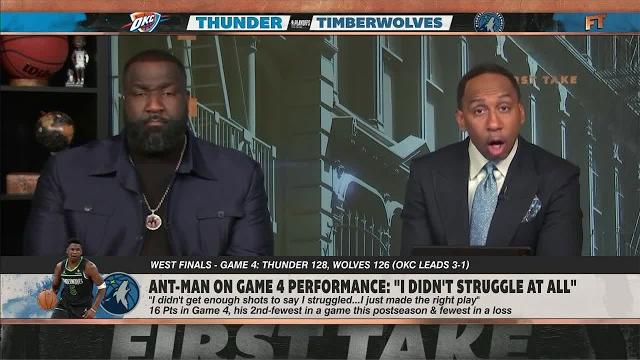 What happened? anthony edwards' struggling in wcf? marcus & markieff morris debate | first take What happened? anthony edwards' struggling in wcf? marcus & markieff morris debate | first take