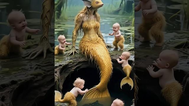 Mermaid's yellow scared adorable baby girls #babygirl #mermay2025 #mermaid #shortvideo Mermaid's yellow scared adorable baby girls #babygirl #mermay2025 #mermaid #shortvideo