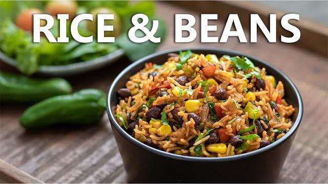 Mexican inspired rice and beans recipe 🪅 healthy one pot black bean vegan food (super easy) Mexican inspired rice and beans recipe 🪅 healthy one pot black bean vegan food (super easy)