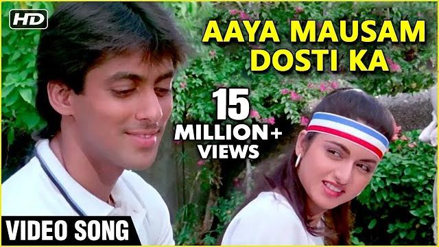Aaya mausam dosti ka | video song | maine pyar kiya | salman khan, bhagyashre | s.p.b & lata duet Aaya mausam dosti ka | video song | maine pyar kiya | salman khan, bhagyashre | s.p.b & lata duet
