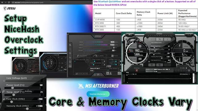 Nicehash mining overclock settings with msi afterburner! gpu nicehash mining overclock tutorial Nicehash mining overclock settings with msi afterburner! gpu nicehash mining overclock tutorial