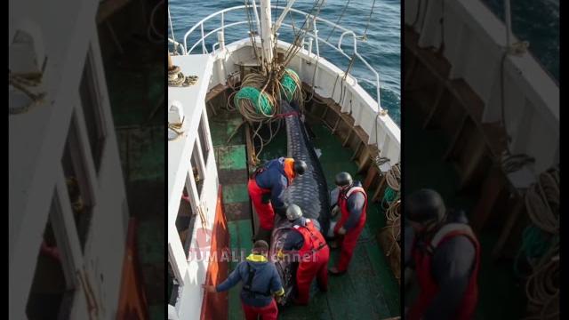 Luar biasa!! ikan raksasa hampir sebesar kapal Luar biasa!! ikan raksasa hampir sebesar kapal
