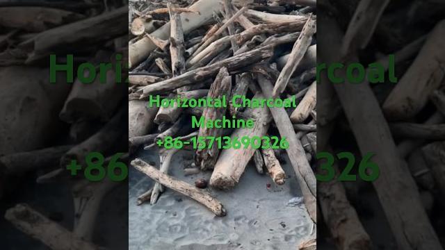 Small wood charcoal carbonization furnace horizontal batch model carbon retort kiln#charcoalfurnace# Small wood charcoal carbonization furnace horizontal batch model carbon retort kiln#charcoalfurnace#