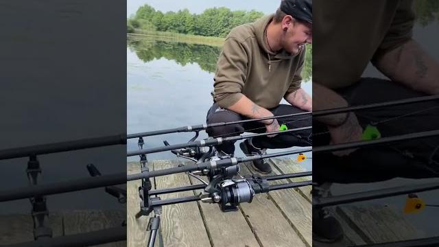 Carp fishing prank 1 #shorts #carpfishing Carp fishing prank 1 #shorts #carpfishing