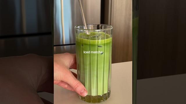 How i make my iced matcha latte How i make my iced matcha latte
