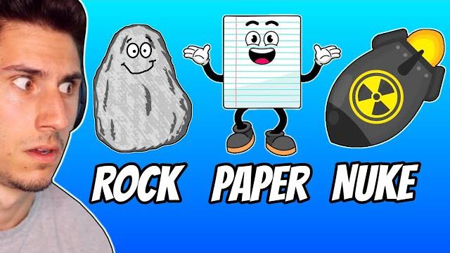 I played rock, paper, scissors with a nuke! I played rock, paper, scissors with a nuke!