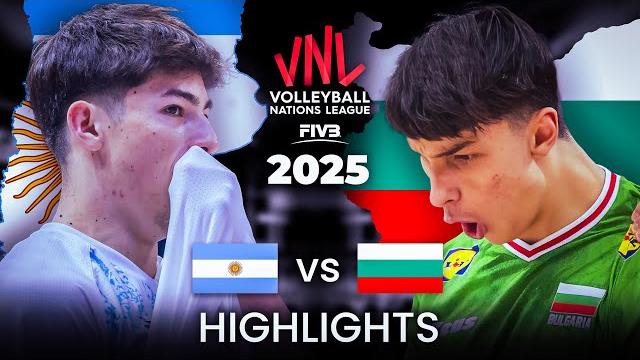 Bulgaria vs argentina | highlights | men's vnl 2025 Bulgaria vs argentina | highlights | men's vnl 2025