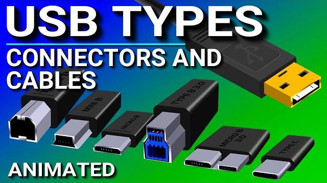 Usb ports, cables, types, & connectors Usb ports, cables, types, & connectors