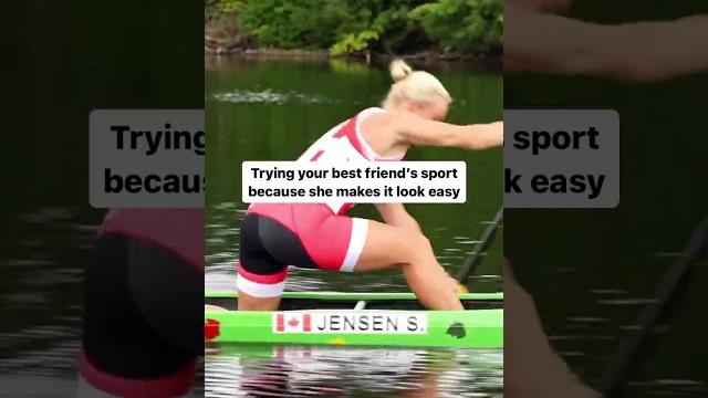 Canoeing isn't as easy as it looks Canoeing isn't as easy as it looks