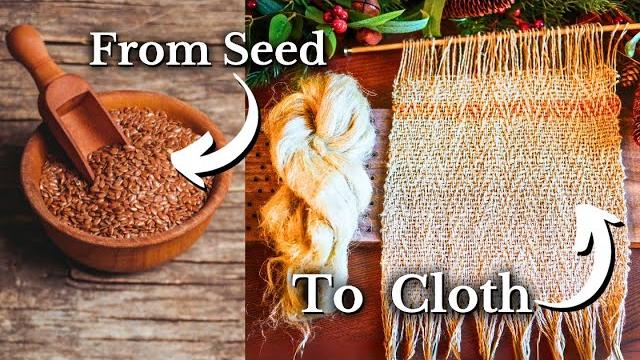I grew my own cloth! the entire flax to linen process I grew my own cloth! the entire flax to linen process