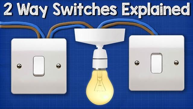 Two way switching explained - how to wire 2 way light switch Two way switching explained - how to wire 2 way light switch