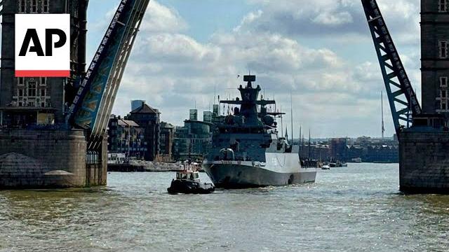 Watch: german warship blasts darth vader theme in london Watch: german warship blasts darth vader theme in london