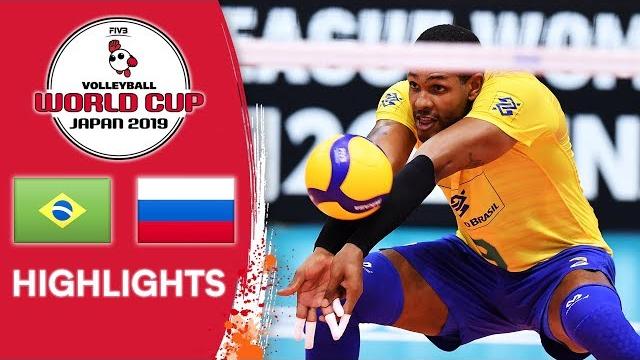 Brazil vs. russia - highlights | men's volleyball world cup 2019 Brazil vs. russia - highlights | men's volleyball world cup 2019