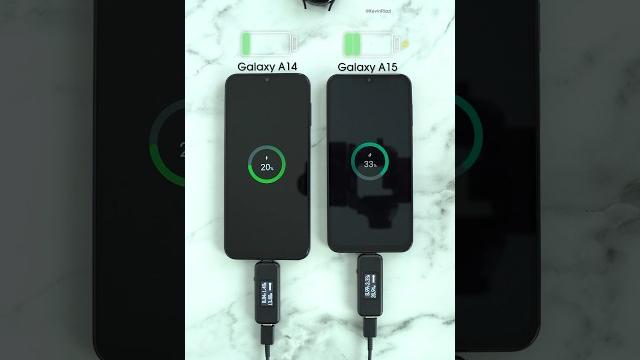 Samsung galaxy a15 vs galaxy a14 charging test! 🪫 Samsung galaxy a15 vs galaxy a14 charging test! 🪫