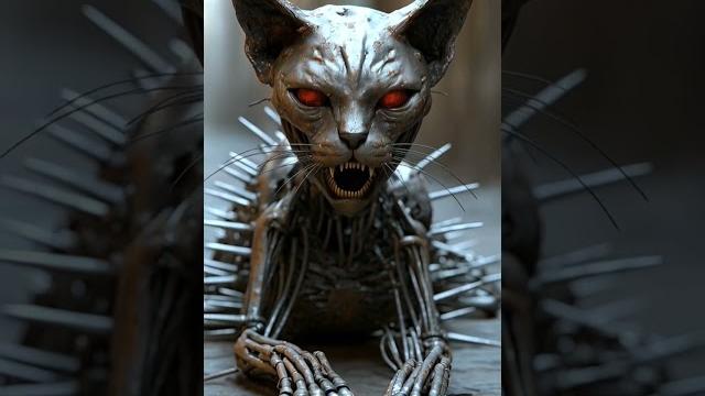 Metal cat comes to life! #robotcat #aipet #futurepets #fyp #mechakitty #techmeow #ironcat #catlover Metal cat comes to life! #robotcat #aipet #futurepets #fyp #mechakitty #techmeow #ironcat #catlover