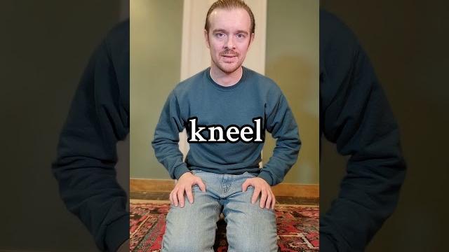 Learn 4 english body position verbs! Learn 4 english body position verbs!