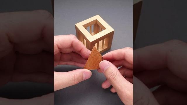 Pyramid in a cage puzzle #shorts Pyramid in a cage puzzle #shorts