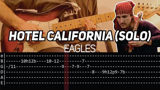 Eagles - hotel california solo (guitar lesson with tab) Eagles - hotel california solo (guitar lesson with tab)
