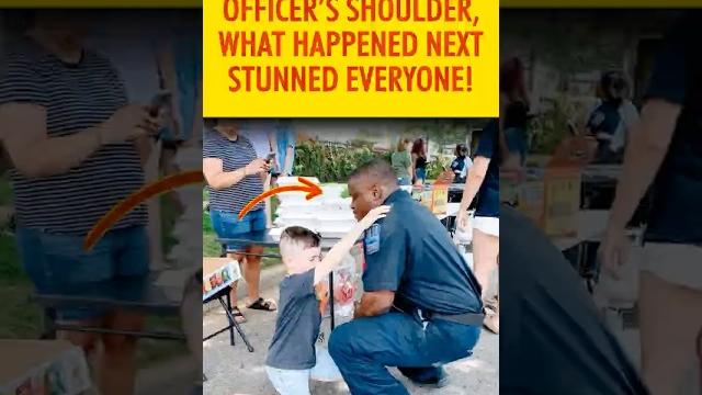 7-year-old touched officer’s shoulder… what happened next shocked everyone! #shorts #lifestory 7-year-old touched officer’s shoulder… what happened next shocked everyone! #shorts #lifestory