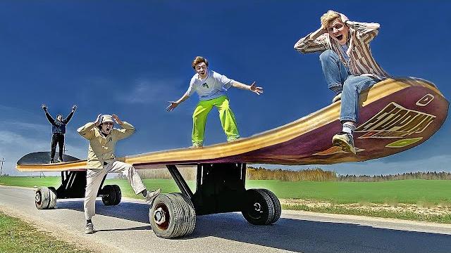 Построили гигантский скейтборд!..**рекорд гиннесса** Построили гигантский скейтборд!..**рекорд гиннесса**