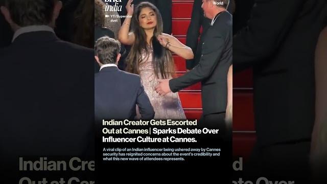 Indian creator gets escorted out at cannes | sparks debate over influencer culture at cannes Indian creator gets escorted out at cannes | sparks debate over influencer culture at cannes