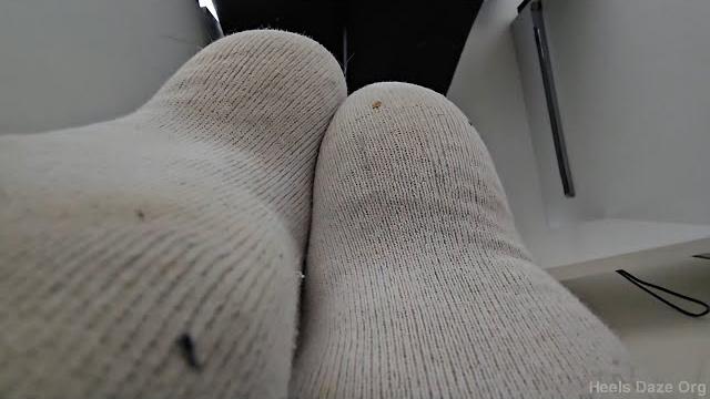 Unaware giantess working on laptop in socks preview Unaware giantess working on laptop in socks preview