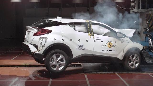 2017 toyota c-hr - crash test 2017 toyota c-hr - crash test