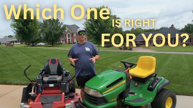 Showdown: zero turn vs lawn tractor // 4 things to consider before you buy | diy lawn coach Showdown: zero turn vs lawn tractor // 4 things to consider before you buy | diy lawn coach