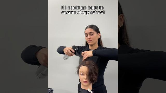 If i could go back to cosmetology school… #beautyschool #hairstylist #hair #salon #haircare If i could go back to cosmetology school… #beautyschool #hairstylist #hair #salon #haircare