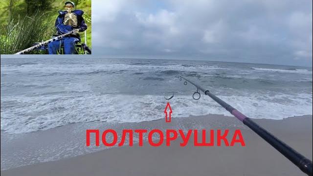 Пеленгас в шторм на бердянской косе Пеленгас в шторм на бердянской косе