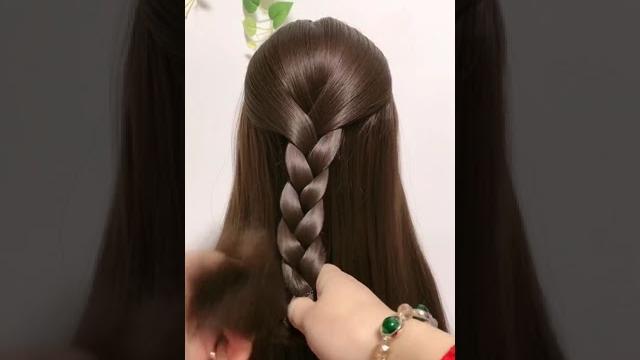 1 minute cute ponytail and braid hairstyle for girls 1 minute cute ponytail and braid hairstyle for girls