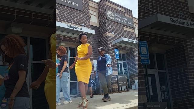 Lady in the yellow dress is saving lives Lady in the yellow dress is saving lives