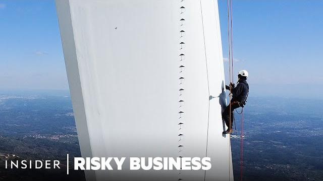 How wind turbine technicians risk their lives to keep blades spinning | risky business How wind turbine technicians risk their lives to keep blades spinning | risky business