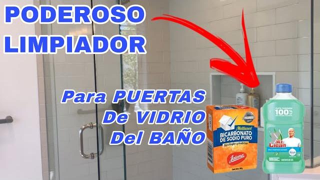 Poderoso limpiador para puertas de vidrio del baño con solo dos ingredientes tu baño impecable Poderoso limpiador para puertas de vidrio del baño con solo dos ingredientes tu baño impecable