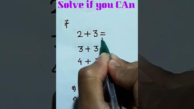 Genius iq test math puzzle Genius iq test math puzzle