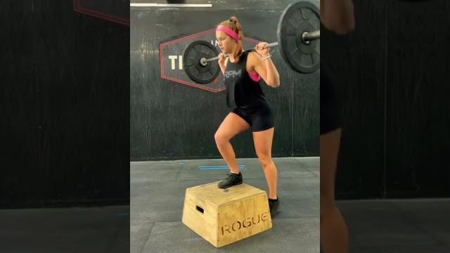 Back rack low box step ups Back rack low box step ups