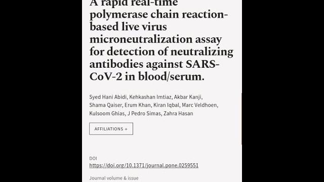 A rapid real-time polymerase chain reaction-based live virus microneutralization assa... | rtcl.tv A rapid real-time polymerase chain reaction-based live virus microneutralization assa... | rtcl.tv