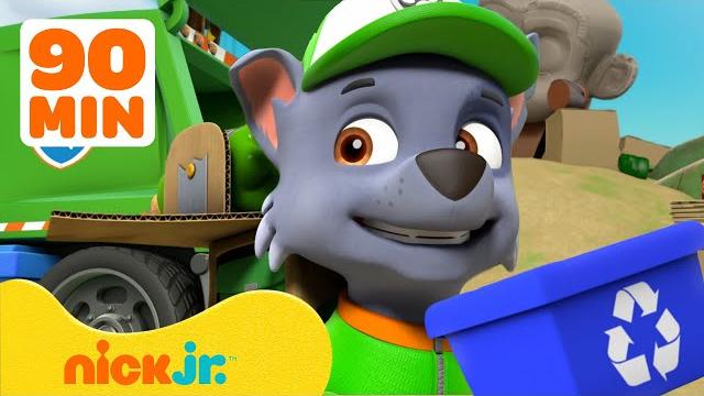 Paw patrol recycling rescues & adventures! w/ rocky #2 ️ 90 minute compilation | nick jr. Paw patrol recycling rescues & adventures! w/ rocky #2 ️ 90 minute compilation | nick jr.