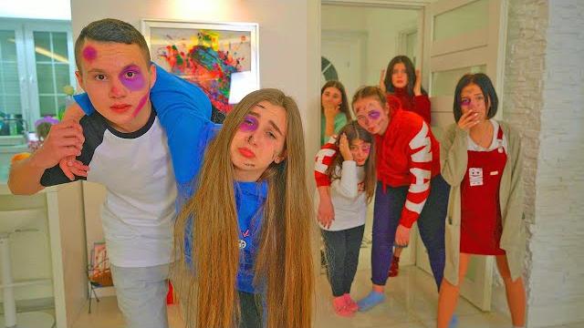 Who scared the girls and boys at night? party at diana's house! Who scared the girls and boys at night? party at diana's house!