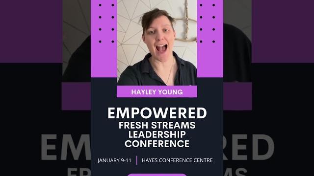 Hayley young invites you to join us at fresh streams national leaders conference. #leadership #faith Hayley young invites you to join us at fresh streams national leaders conference. #leadership #faith